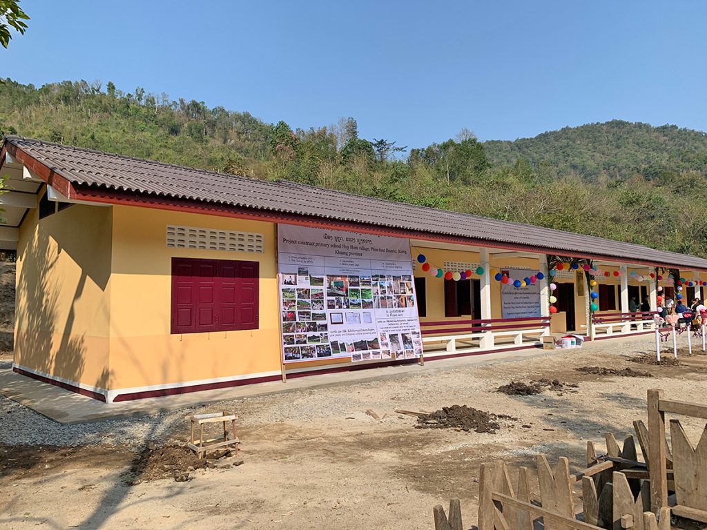 山間部に建てた13校目の小学校（2023年2月）